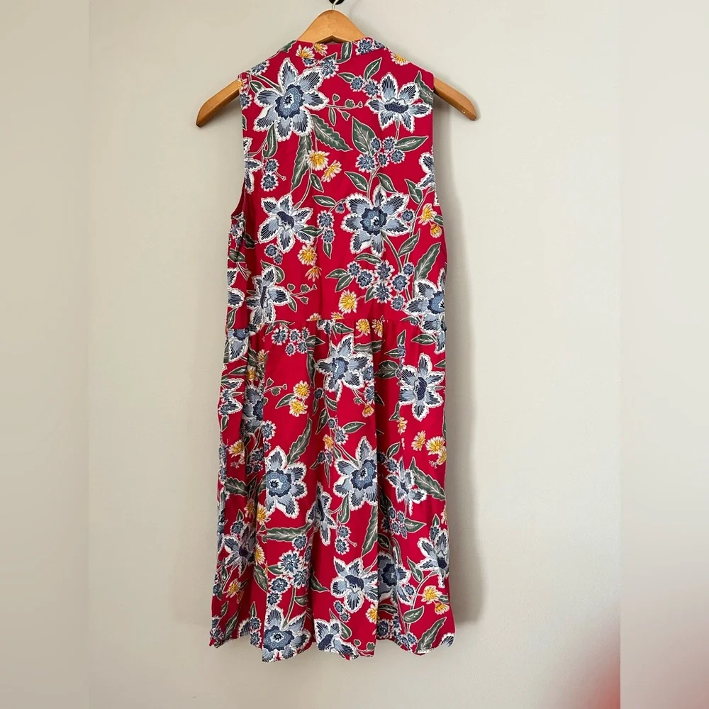 Red Floral Old Navy Dress - Picture 2 of 7